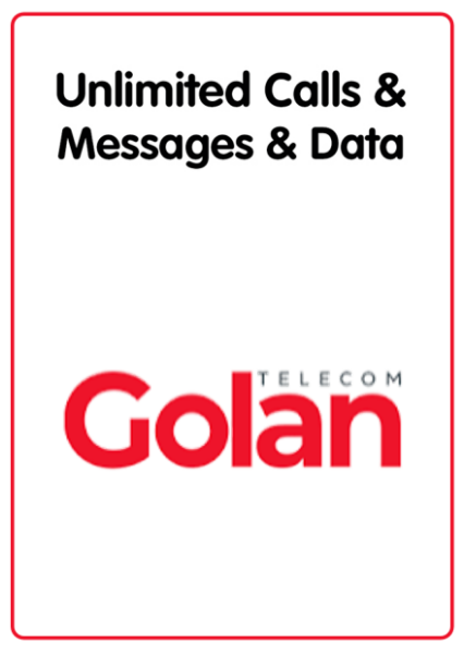 Picture of Golan Telecom Unlimited calls and messages + 100GB Data