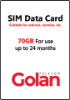 Picture of Purchasing a new Golan SIM includes charging 70 GB for two years